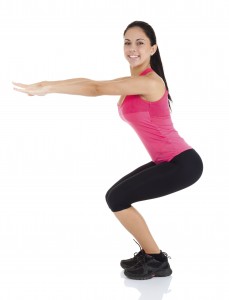 Woman doing squats