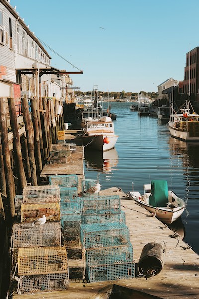 Portland, Maine wharf