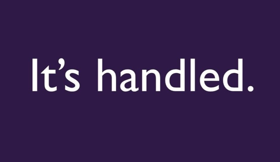 It's handled.